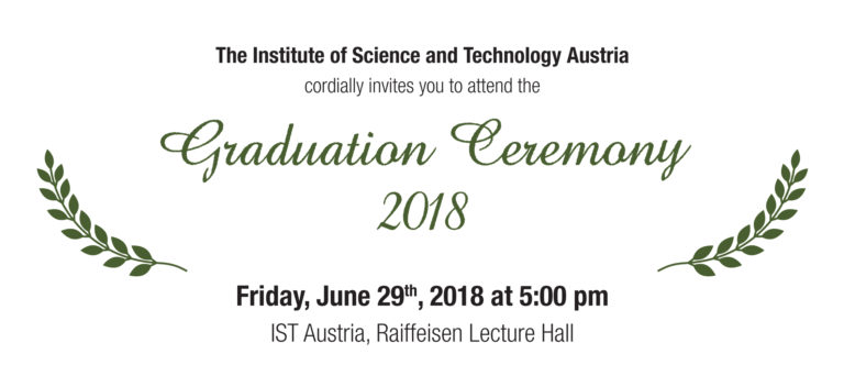 Event: Graduation Ceremony 2018 on Friday, June 29th, 2018