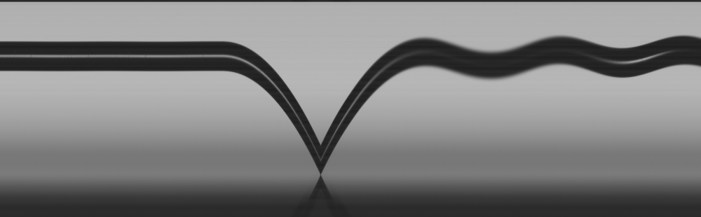 Zeitlicher Ausschnitt aus einem Hochgeschwindigkeitsvideo eines Quarzkorns, das auf der Platte im Versuchsaufbau zur akustischen Levitation hüpft.